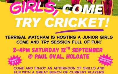 Girls! Come Try Cricket.